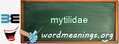 WordMeaning blackboard for mytilidae